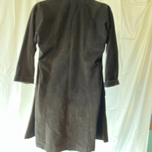 Eskandar High-end Black Oversize Corduroy Coat - Picture 8 of 10